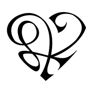 L+K heart tattoo