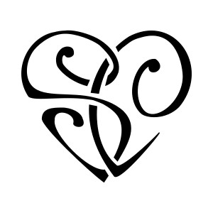 S+C heart tattoo