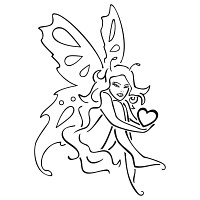 Butterfly fairy tattoo photo