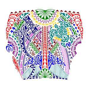 Polynesian coverup lower leg sleeve
tattoo