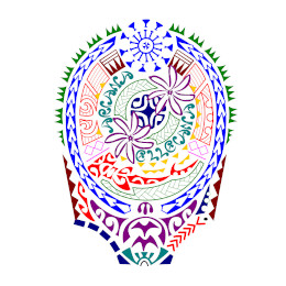 Daughters protection Polynesian shoulder
tattoo