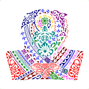 Polynesian marriage story half sleeve
tattoo