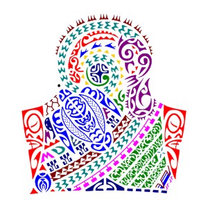 Tahitian style half sleeve hooponopono
tattoo