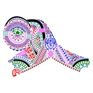 Marquesan style upper leg and buttock
tattoo